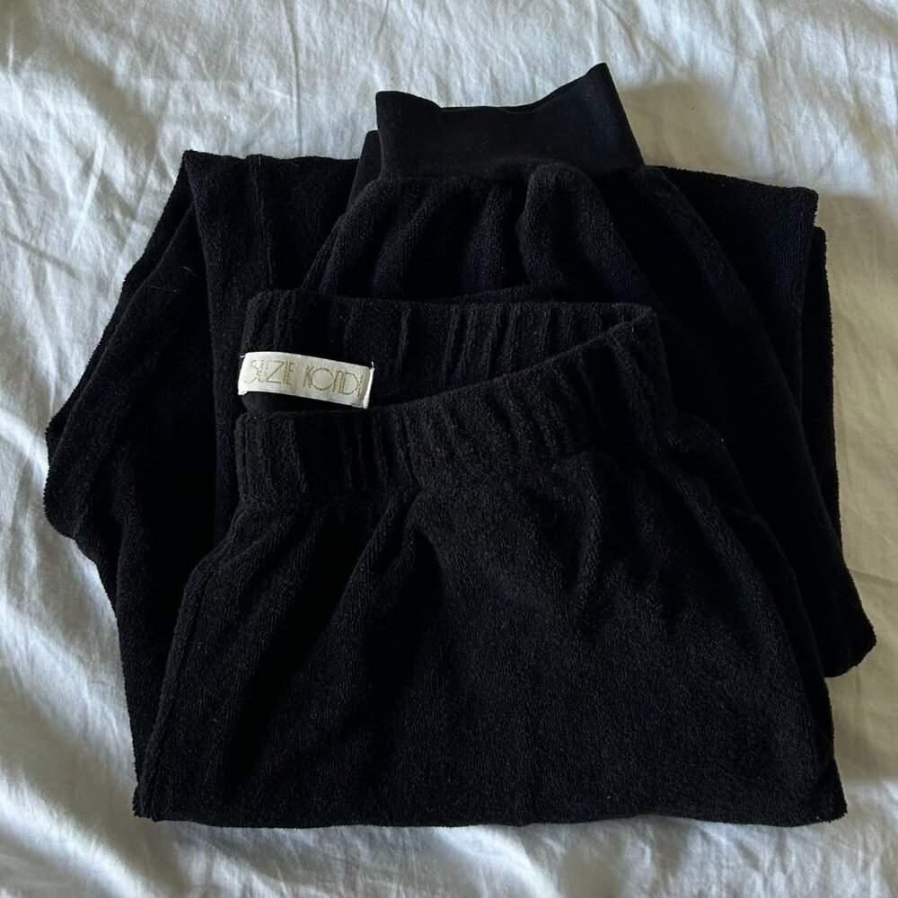 Suzie Kondi Black Terry Patmos Pant